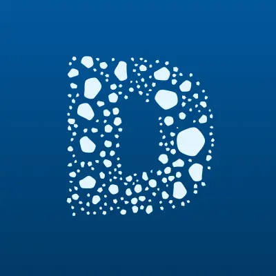 DNS, сеть супермаркетов цифровой и бытовой техники, лого-визитка